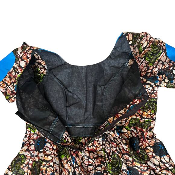 Structured Peplum Ankara Two Piece Set Plus Size 3X - Picture 6 of 14